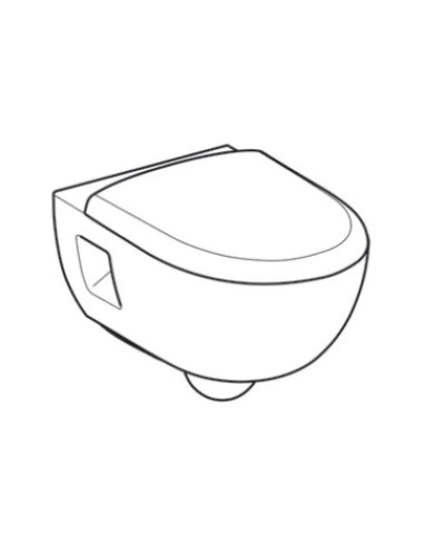 Комплект подвесной унитаз Geberit Renova 500.800.00.1 + система инсталляции Tece 9400412