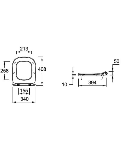 Комплект подвесной унитаз Jacob Delafon Struktura EDF102-00 + E70025-00 + система инсталляции Tece 9400412