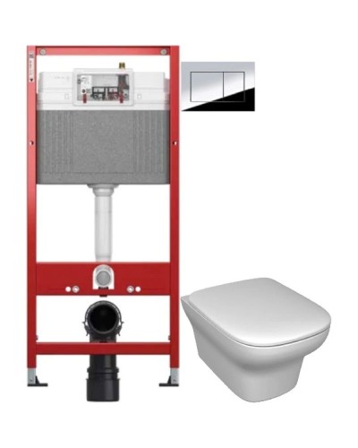 Комплект подвесной унитаз Jacob Delafon Vox EDM102-00 + E20142-00 + система инсталляции Tece 9400412