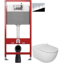 Комплект подвесной унитаз Roca Meridian A34H240000 + система инсталляции Tece 9400412