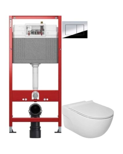 Комплект подвесной унитаз Roca Meridian A34H240000 + система инсталляции Tece 9400412