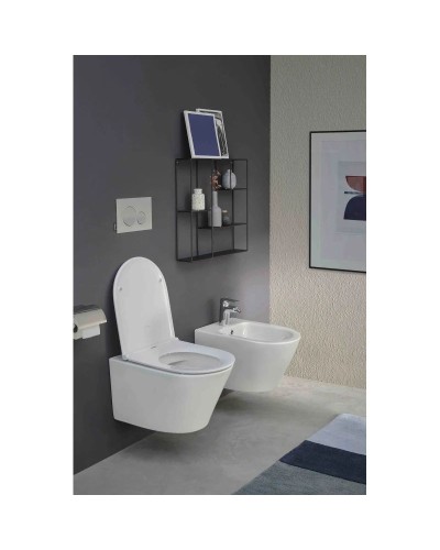 Комплект подвесной унитаз Jacob Delafon Rodin+ EDY102-00 + E23280-00 + система инсталляции Tece 9400412