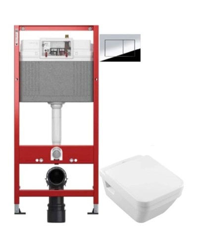 Комплект подвесной унитаз Villeroy & Boch Architectura 5685HR01 + система инсталляции Tece 9400412