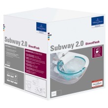 Комплект подвесной унитаз Villeroy & Boch Subway 2.0 5614R201 + система инсталляции Tece 9400412