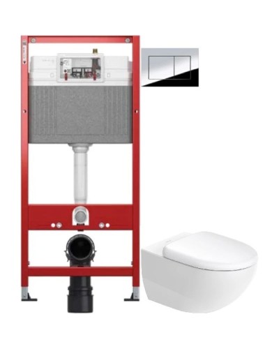 Комплект подвесной унитаз Duravit Architec 45720900A1 + система инсталляции Tece 9400412