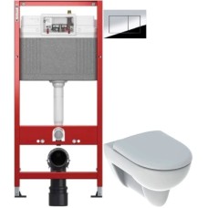 Комплект подвесной унитаз Geberit Renova 500.802.00.1 + система инсталляции Tece 9400412
