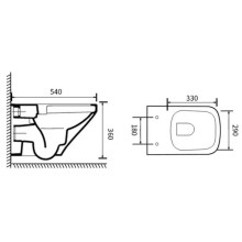Комплект подвесной унитаз Vincea Neo-M VT1-17 + система инсталляции Tece 9400412
