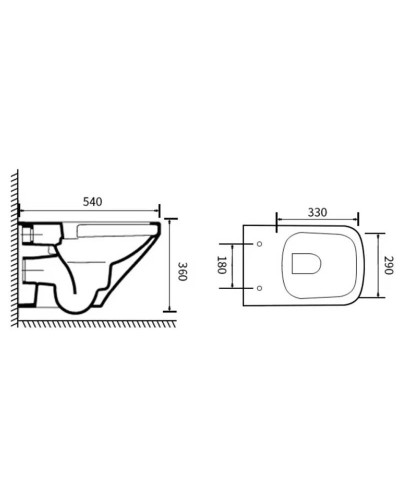 Комплект подвесной унитаз Vincea Neo-M VT1-17 + система инсталляции Tece 9400412