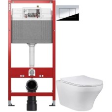 Комплект подвесной унитаз Vincea Edge-M VT1-37 + система инсталляции Tece 9400412