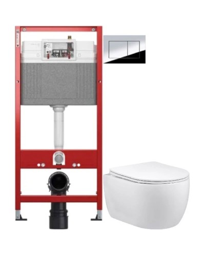 Комплект подвесной унитаз Vincea Evo VT1-34S + система инсталляции Tece 9400412