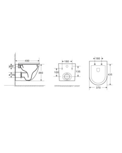 Комплект подвесной унитаз WeltWasser Merzbach 004GL-WT + система инсталляции Tece 9400412