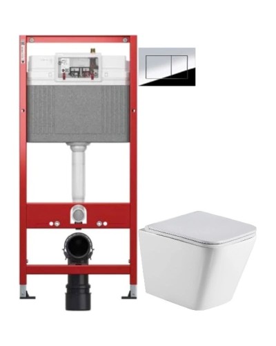 Комплект подвесной унитаз WeltWasser Gelbach 041 GL-WT + система инсталляции Tece 9400412