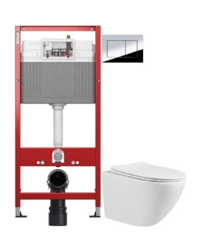 Комплект подвесной унитаз Abber Bequem AC1100 + система инсталляции Tece 9400412