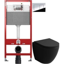 Комплект подвесной унитаз Grossman GR-4455BMSQ + система инсталляции Tece 9400412