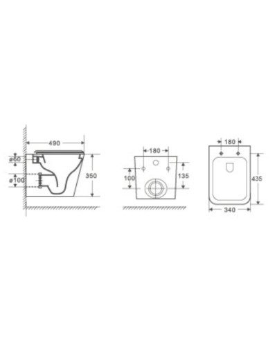 Комплект подвесной унитаз WeltWasser Gelbach 004GL-WT + система инсталляции Tece 9400413