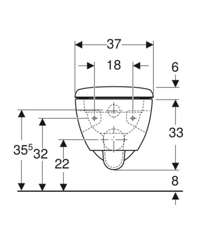 Комплект подвесной унитаз Geberit Renova 500.800.00.1 + система инсталляции Tece 9400413