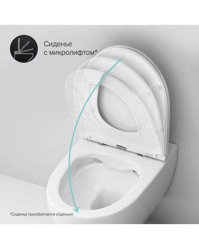 Комплект подвесной унитаз Am.Pm Awe C111700SC + система инсталляции Tece 9400413