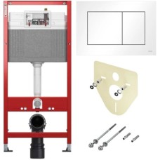 Комплект подвесной унитаз Geberit Smyle Square 500.683.01.1 + система инсталляции Tece 9400413