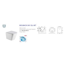 Комплект подвесной унитаз WeltWasser Gelbach 041 GL-WT + система инсталляции Tece 9400413