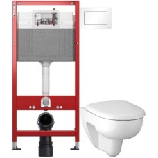 Комплект подвесной унитаз Geberit Renova 500.801.00.1 + система инсталляции Tece 9400413