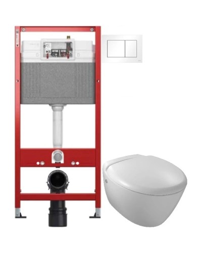 Комплект подвесной унитаз Jacob Delafon Presquile E4440-00 + система инсталляции Tece 9400413