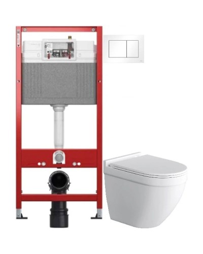 Комплект подвесной унитаз Grossman GR-4483SQ + система инсталляции Tece 9400413