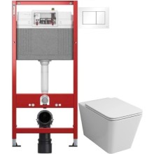 Комплект подвесной унитаз Grossman GR-4414S + система инсталляции Tece 9400413