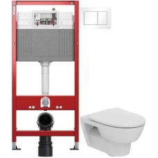 Комплект подвесной унитаз Ideal Standard Esedra T365701 + система инсталляции Tece 9400413