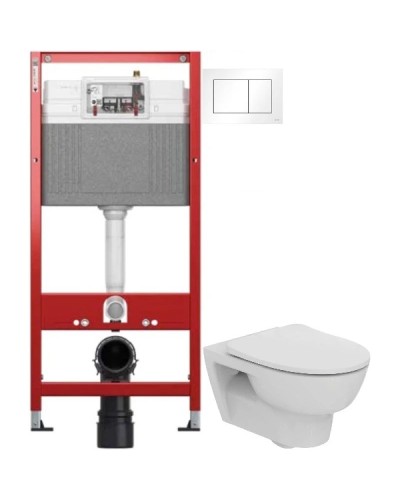 Комплект подвесной унитаз Ideal Standard Esedra T365701 + система инсталляции Tece 9400413