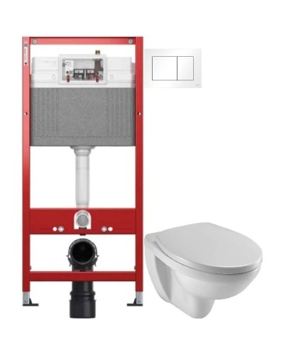 Комплект подвесной унитаз Jacob Delafon Patio EDV102-00 + E70021-00 + система инсталляции Tece 9400413