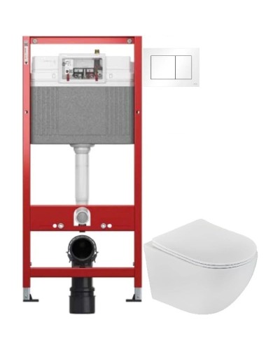 Комплект подвесной унитаз Teka Manacor 117320002 + система инсталляции Tece 9400413