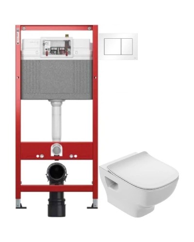 Комплект подвесной унитаз Jacob Delafon Struktura EDF102-00 + E70025-00 + система инсталляции Tece 9400413