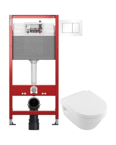 Комплект подвесной унитаз Villeroy & Boch Omnia Architectura 5684H101 + система инсталляции Tece 9400413