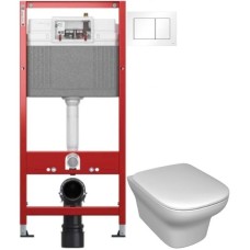 Комплект подвесной унитаз Jacob Delafon Vox EDM102-00 + E20142-00 + система инсталляции Tece 9400413