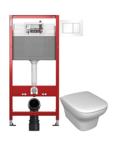 Комплект подвесной унитаз Jacob Delafon Vox EDM102-00 + E20142-00 + система инсталляции Tece 9400413