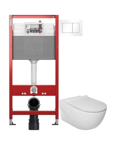 Комплект подвесной унитаз Roca Meridian A34H240000 + система инсталляции Tece 9400413