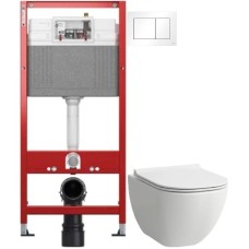 Комплект подвесной унитаз Laufen Basal 8.66E1.0.000.000.1 + система инсталляции Tece 9400413