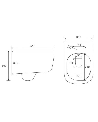 Комплект подвесной унитаз Vincea Idea VT1-33 + система инсталляции Tece 9400413