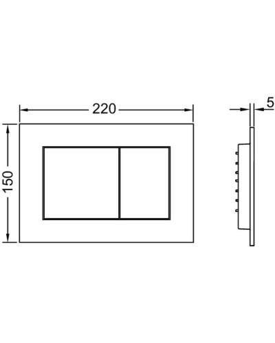 Комплект подвесной унитаз SantiLine SL-5002 + система инсталляции Tece 9400413