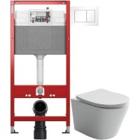 Комплект подвесной унитаз Ceramica Nova Balearica CN6000 + система инсталляции Tece 9400413