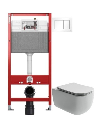 Комплект подвесной унитаз Ceramica Nova Noel CN3013 + система инсталляции Tece 9400413