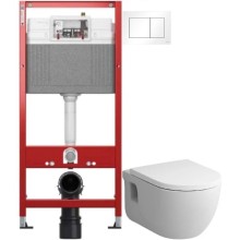 Комплект подвесной унитаз Am.Pm Like C801701SC + система инсталляции Tece 9400413