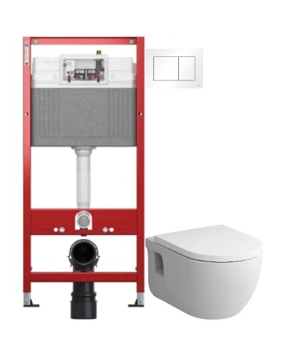 Комплект подвесной унитаз Am.Pm Like C801701SC + система инсталляции Tece 9400413