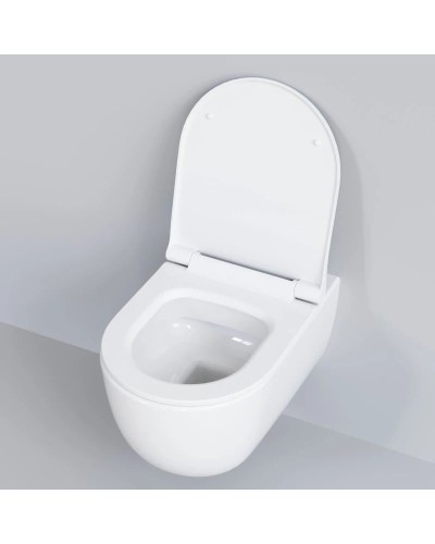 Комплект подвесной унитаз Ambassador Abner 103T20001R-102T20001S + система инсталляции Tece 9400413