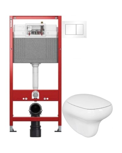 Комплект подвесной унитаз Ambassador Diamond 123T20001R-122T20001 + система инсталляции Tece 9400413