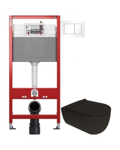 Комплект подвесной унитаз Bien Vokha MDKA052N1VP0B7000 + система инсталляции Tece 9400413