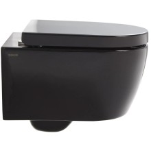 Комплект подвесной унитаз SSWW CT2037black + система инсталляции Tece 9400413