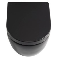 Комплект подвесной унитаз SSWW CT2037black + система инсталляции Tece 9400413