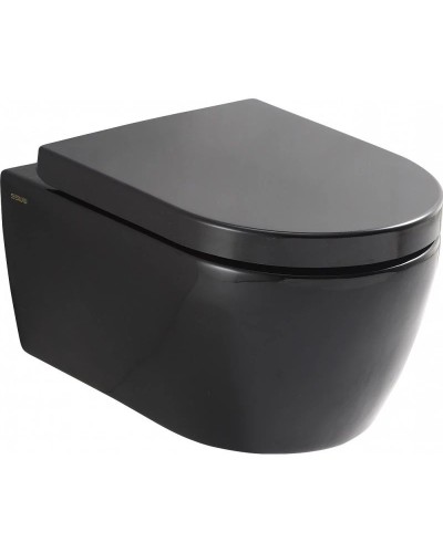 Комплект подвесной унитаз SSWW CT2037black + система инсталляции Tece 9400413