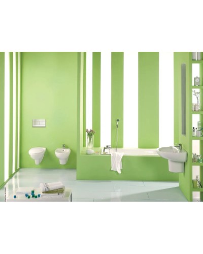 Комплект унитаза Jacob Delafon Patio EDV102-00+E70021-00 с инсталляцией Grohe Rapid SL 38721001 с сиденьем Микролифт и клавишей смыва Хром